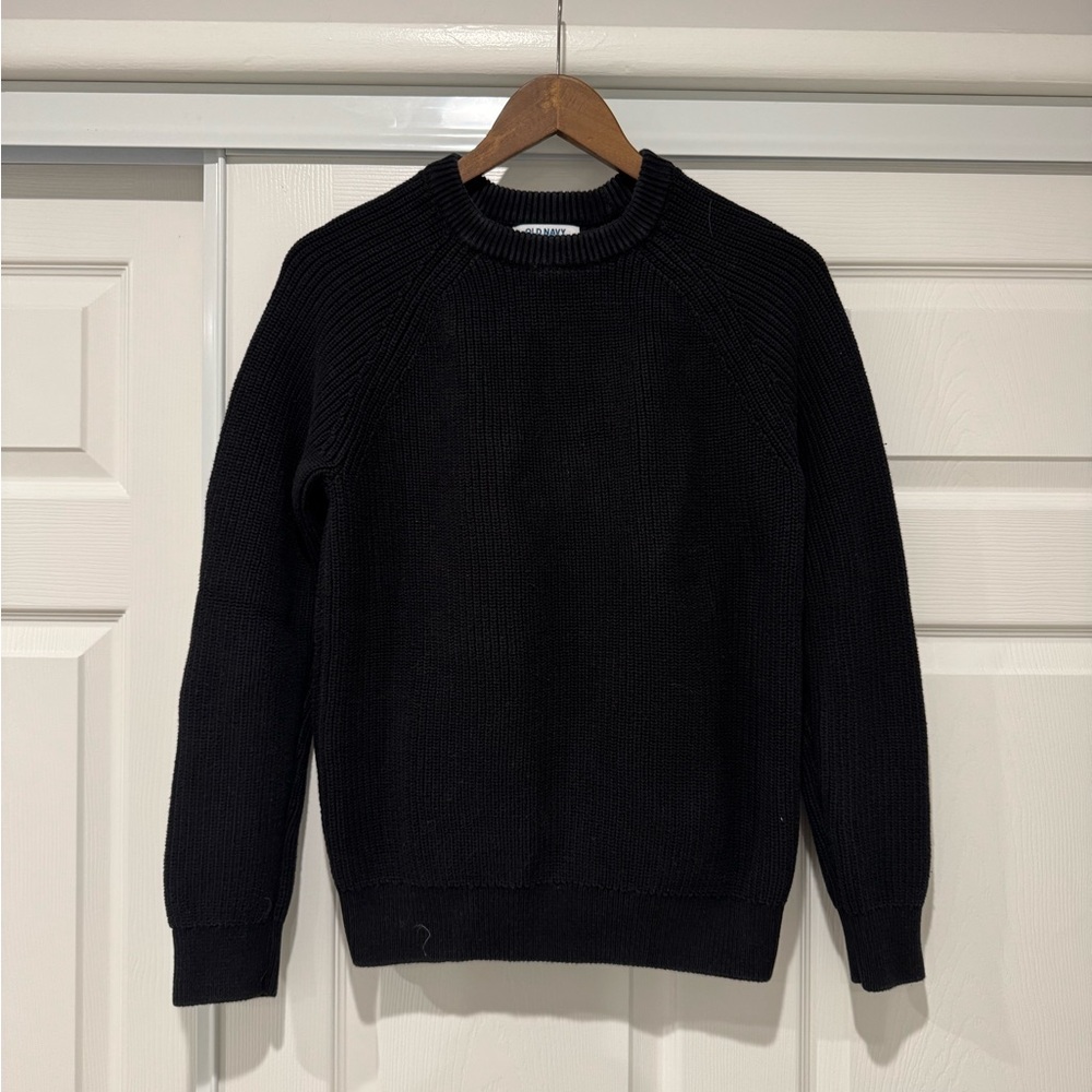 Old Navy Men's Knit Classic Black Crewneck Sweater